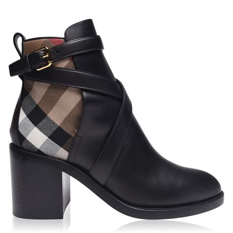 my burberry black boots|Burberry boots with clear heels.